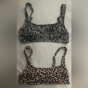 2-pack Animal Print Bikini Tops